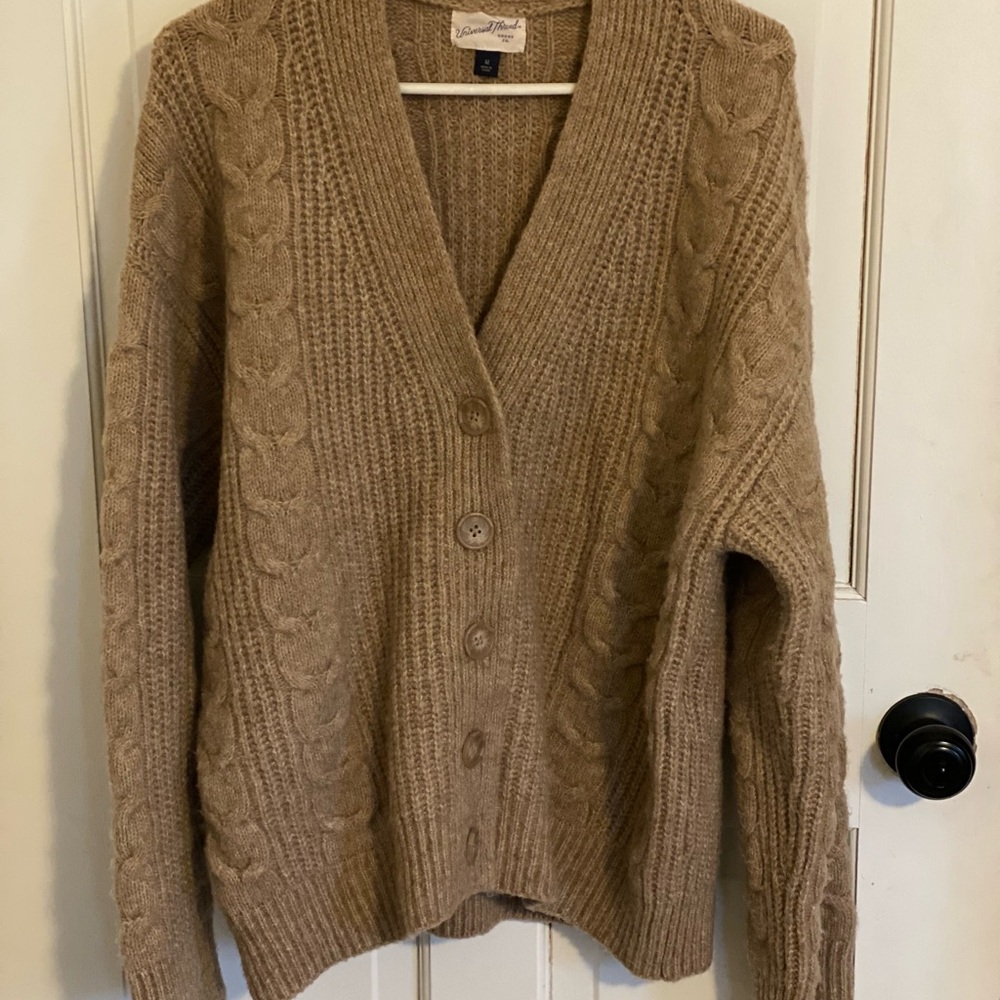 Women's Cable Knit Cardigan Sweater
